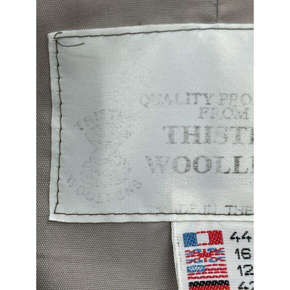 Thistle Woolens Blazer New Wool Houndstooth Double Breasted Made In UK Size 12 - Picture 13 of 13